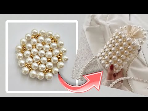 Видео: Как начать плетение круглой сумки // beaded bag tutorial