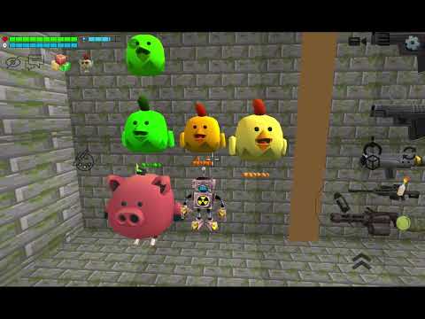 Видео: Играю в melon PlayGround в chicken gun часть 1