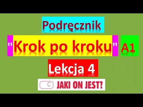 Видео: Krok po kroku A1. Урок 4, часть 3. Język polski.