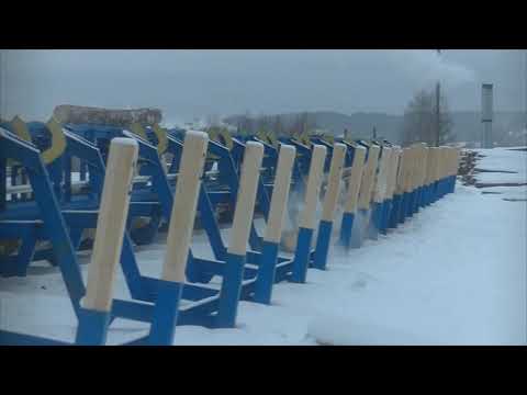 Видео: Линия сортировки бревен