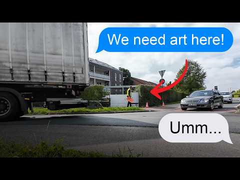 Видео: Им нужно искусство на кольцевой развязке?