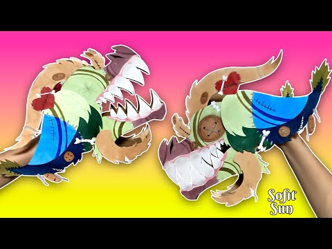 Видео: ТРЯПИЧНЫЙ ДРАКОН из картона на руку. Как сделать такого дракона? /#SofitSun