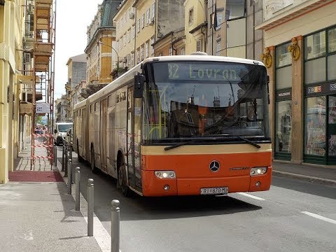 Видео: Croatia.BUS 32 from  Rijeka to  Opatija/Хорватия. Автобус из Риеки в  Опатию