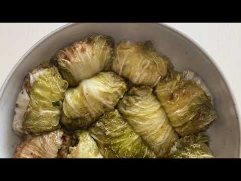 Видео: Голубцы  из пекинской капусты  без мяса. Очень простой и вкусный рецепт!