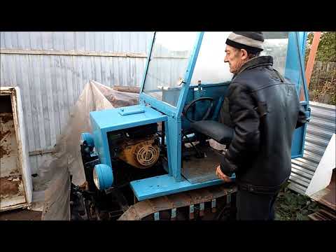 Видео: Самодельный трактор на гусеницах, и с коробками от муравья и оки