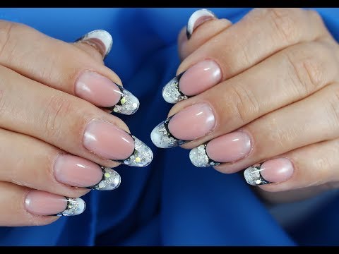 Видео: Классический миндаль.Коррекция выкладной френч