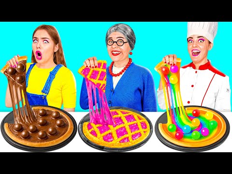 Видео: Кулинарный Челлендж: Я против Бабушки | Смешные Кулинарные Трюки от TeenChallenge