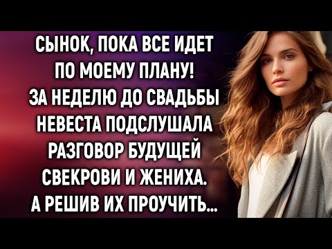 Видео: За неделю до свадьбы невеста услышала разговор будущей свекрови и жениха  А решив…