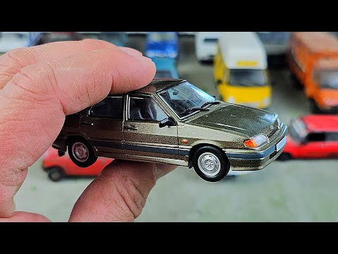 Видео: Модельки машин 1/43 на макете города. Про машинки