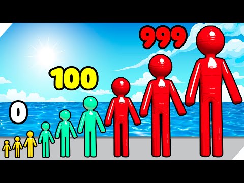 Видео: 🌞ЭВОЛЮЦИЯ РАЗМЕРА ЧЕЛОВЕЧКА БЕГУНА! Scale Man