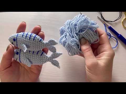 Видео: Бесплатный мастер- класс. Рыбка крючком. Free MK Crochet pattern fish