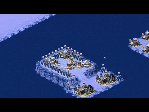 Видео: Red Alert 2 | Месть Юрия | 7 на 1 | Очень сложный ИИ | Синяя карта | Куба против 7