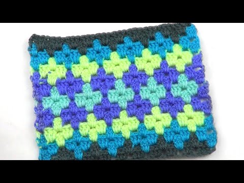 Видео: Узор Разноцветные крестики   Pattern multicolored crosses