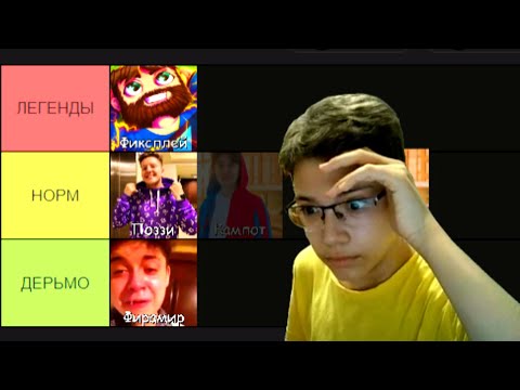 Видео: 📊 Я СДЕЛАЛ ТИР-ЛИСТ 50 ЮТУБЕРОВ!