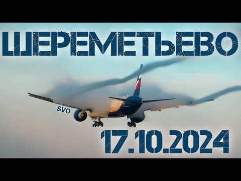 Видео: Туман, красивые срывы и споттинг в Шереметьево 17.10.2024