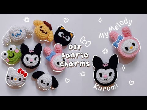 Видео: ♡ Урок по вязанию крючком мини-подвесок Sanrio | Мило и просто ♡