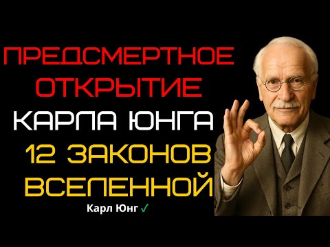 Видео: 🌏 Предсмертное открытие Карла Юнга: 12 законов Вселенной