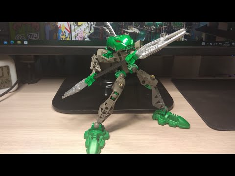 Видео: лего бионикл ракши Лерак (lego bionicle rakshi lerahk 8589)