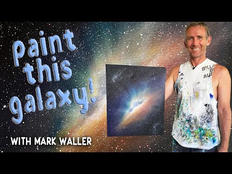 Видео: Рисование галактики шаг за шагом | в студии с Марком Уоллером