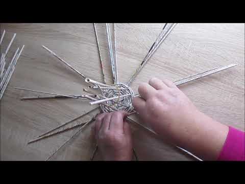 Видео: Чашка с блюдцем из газетных трубочек. Рукоделие.