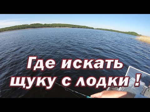 Видео: Где НАЙТИ ЛЕГКО ЩУКУ с Лодки!!! Там всегда МНОГО ПОКЛЁВОК !