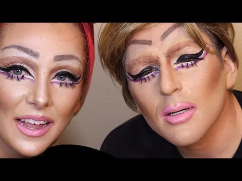 Видео: СУМАСШЕДШИЙ МАКИЯЖ ! Джулиан - ЖЕНЩИНА ? - Дженна Марблс