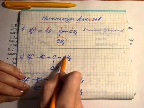 Видео: Номенклатура Алкенов и Алкинов. Органическая химия. ЕГЭ.