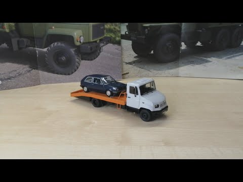 Видео: Обзор модели Зил-5301 Эвакуатор, масштаб 1:43, "Наши грузовики"