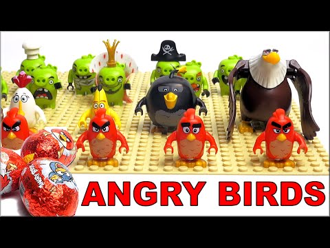 Видео: LEGO Angry Birds все минифигурки