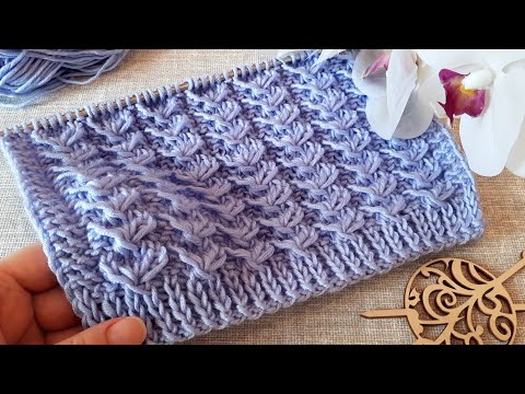 Видео: Делюсь простым❗рельефным узором спицами.