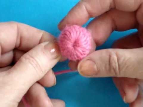 Видео: Вязание крючком - Урок 123 Круглая пуговица