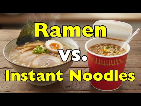 Видео: Рамен и лапша быстрого приготовления: в чем настоящая разница?