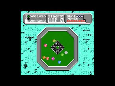 Видео: Dendy (Famicom,Nintendo,Nes) 8-bit Lunar Pool / Лунный Бассейн Stage 31-40 Прохождение
