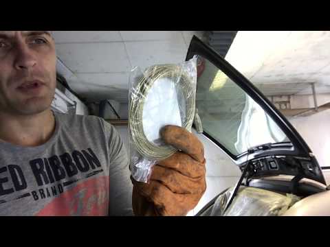 Видео: BMW E39 срезаем стекло