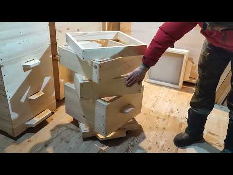 Видео: Улей Дадана 12 рамочный стандартный