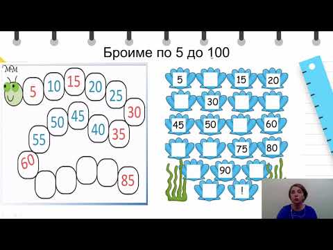 Видео: III одделение - Математика - Броиме до 100 нанапред и наназад ( по 2, по5, по 10)