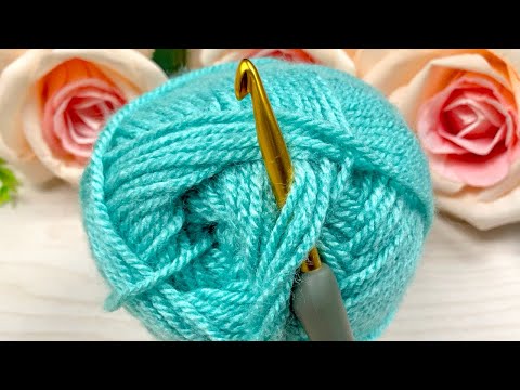 Видео: Не пропустите! НОВАЯ вязка крючком! Красивый и простой узор крючком для вязанного одеяла или шарфа