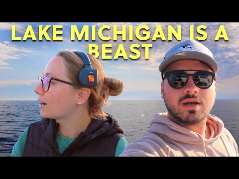 Видео: Преодоление 315 миль по озеру Мичиган по маршруту Great Loop | Макино-Сити, Мичиган ➡️ Мичиган-Си...