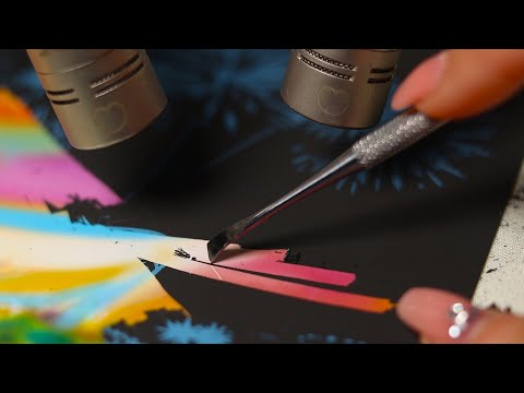 Видео: АСМР Приятные звуки соскабливания краски 🎆✨