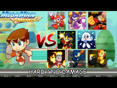 Видео: Mega Man Powered Up: все боссы в режиме MEGA/ROCK (сложно/без урона)