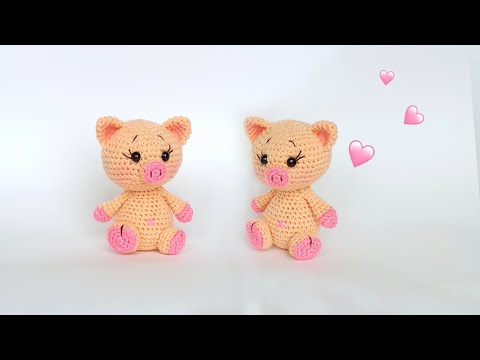 Видео: 🌸Просто Очаровашки 🌸 Легко и просто . Как вязать крючком Поросенка амигуруми