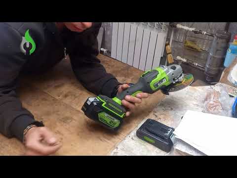 Видео: Честный обзор  УшМ на АкБ...GreenWorks - GD24AG...