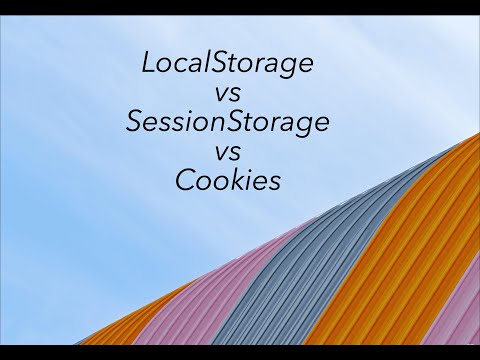 Видео: JavaScript - Что такое localStorage, sessionStorage, Cookies