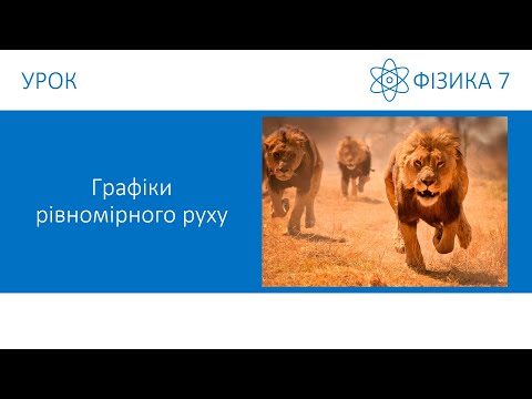 Видео: Фізика 7. Урок - Графіки рівномірного руху. Презентація для 7 класу