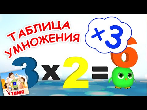 Видео: Таблица умножения на 3. Мульт-песенка запоминайка. Папа V теме
