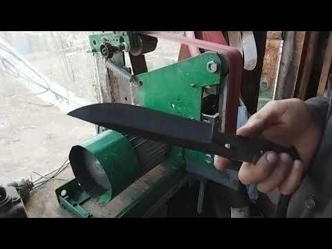 Видео: нож из 9хф рамная пила