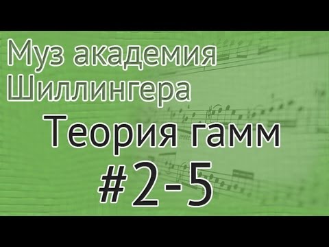 Видео: Музыкальная академия Шиллингера. Теория гамм #2-5