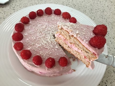 Видео: Диетический творожно-ягодный торт. Фитнес выпечка. ПП торт.