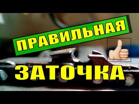 Видео: Заточка цепи. Заточка режущего и ограничителя. Ошибки, нюансы, особенности. Все крайне подробно.