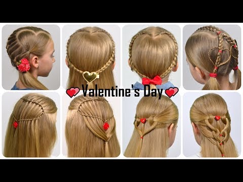 Видео: 8 КРАСИВЫХ причесок на День Святого Валентина 💕 2019 Valentine's Day Hairstyles 💕